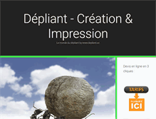 Tablet Screenshot of depliant.cc